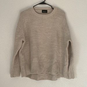 Zara Soft Knit Cream Sweater